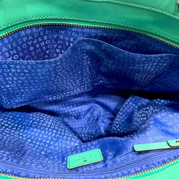 Kate Spade jules grant street large tote in verna (green) - Picture 10 of 16